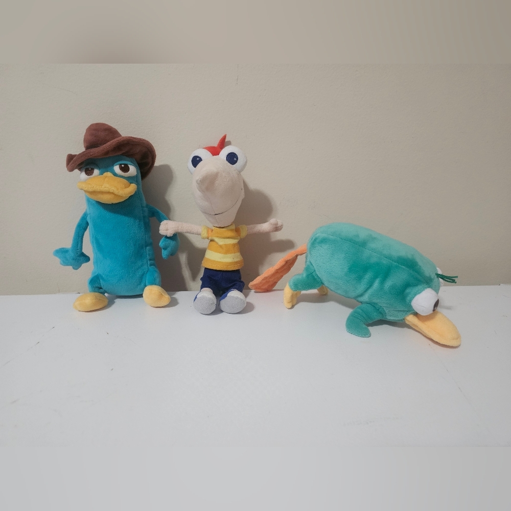 Phineas and Ferb Plush Toys Set of 3